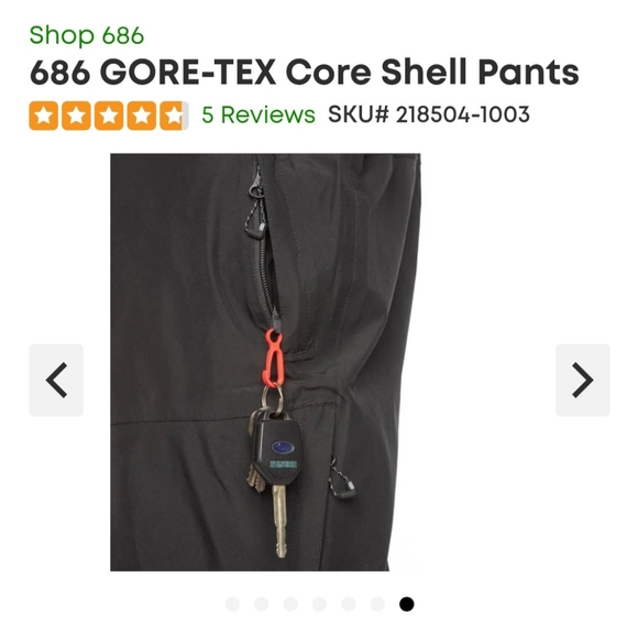 686 GORE-TEX Core Shell Pants - Men's Large Black - Picture 5 of 11